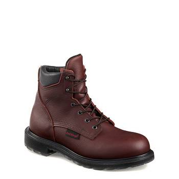 Red Wing SuperSole 2.0 6-inch Safety Toe - Hnede Pracovne Cizmy Panske, RW333SK